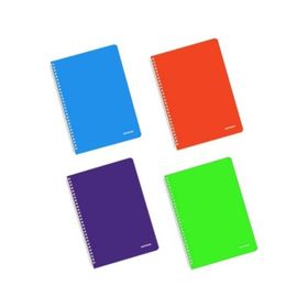 Mopak A4 96 Yaprak Spiralli Plastik Kapak Neon Defter