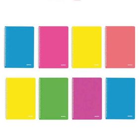 Mopak Neon Serisi Pp Kapak Kareli 96 Yaprak 8'li Spiralli Defter