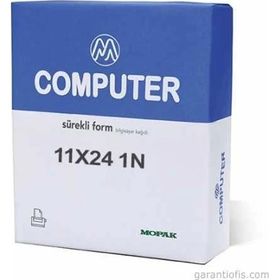 Mopak Ve-ge 1 Nüsha 70 gr 11x24 1000 Adet Sürekli Form Bilgisayar Kağıdı