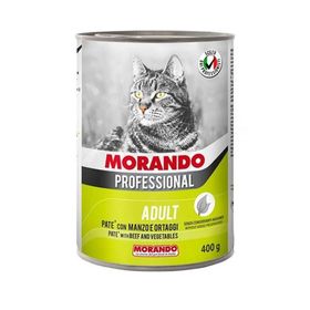 Morando 6x400 gr Professional Pate Biftekli Ve Sebzeli Yetişkin Kedi Konservesi