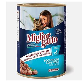 Morando Balık Parçacıklı 405 gr Konserve Kedi Maması