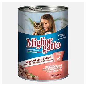 Morando Somon Parçacıklı 405 gr Konserve Kedi Maması