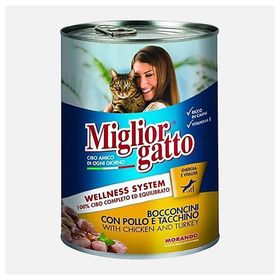 Morando Tavuk ve Hindi Parçacıklı 405 gr Konserve Kedi Maması