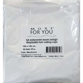 More 50'li For You Tek Kullanımlık Saç Kesim Önlüğü