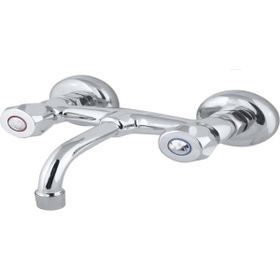 More Home Sms Duvardan Sabit Borulu Krom Lavabo Bataryası
