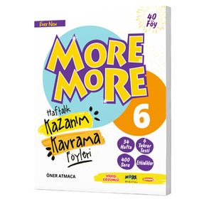 More More 6.Sınıf İngilizce Haftalık Kazanım Kavrama Föyleri