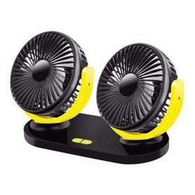 More TR Ally Çift Başlıklı 12 V 24 V Araç Fanı Oto Fan Vantilatör