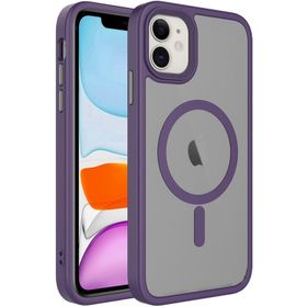 More TR Apple iPhone 11 Mat Arka Yüzey Wireless Şarj Özellikli Zore Flet Magsafe Kapak Kılıf