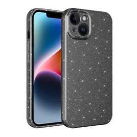 More TR Apple iPhone 13 Kılıf Kamera Korumalı Simli Lüks Zore Koton Kapak