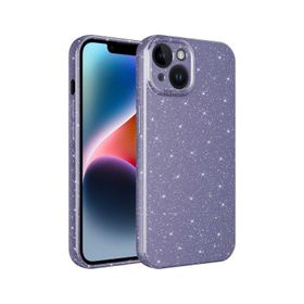More TR Apple iPhone 13 Kılıf Kamera Korumalı Simli Lüks Zore Koton Kapak