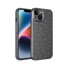 More TR Apple iPhone 13 Kılıf Kamera Korumalı Simli Lüks Zore Koton Kapak