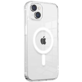 More TR Apple iPhone 13 Kılıf Magsafe Şarj Özellikli Şeffaf Sert PC Zore Embos Kapak