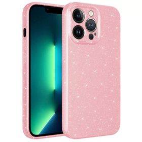More TR Apple iPhone 13 Pro Max Kamera Korumalı Simli Lüks Zore Koton Kapak Kılıf