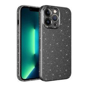 More TR Apple iPhone 13 Pro Max Kamera Korumalı Simli Lüks Zore Koton Kapak Kılıf