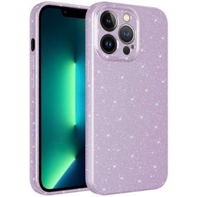 More TR Apple iPhone 13 Pro Max Kamera Korumalı Simli Lüks Zore Koton Kapak Kılıf