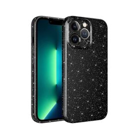 More TR Apple iPhone 13 Pro Max Kamera Korumalı Simli Lüks Zore Koton Kapak Kılıf