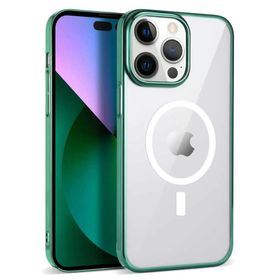 More TR Apple iPhone 13 Pro Max Zore Wireless Şarj Özellikli Pixel Magsafe Kapak Kılıf