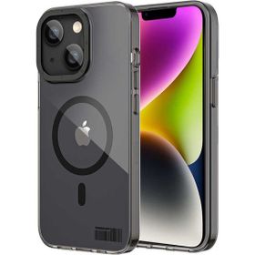 More TR Apple iPhone 14 Plus Magsafe Şarj Özellikli Youngkit Coloured Glaze Serisi Siyah Kapak Kılıf