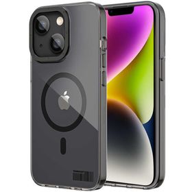 More TR Apple iPhone 14 Plus Magsafe Şarj Özellikli Youngkit Coloured Glaze Serisi Siyah Kapak Kılıf