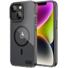More TR Apple iPhone 14 Plus Magsafe Şarj Özellikli Youngkit Coloured Glaze Serisi Siyah Kapak Kılıf