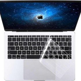 More TR Apple Macbook 13.3" Air 2020 A2337 Zore Klavye Koruyucu Şeffaf Silikon Ped