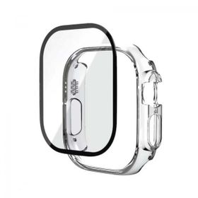 More TR Apple Watch Ultra 49 mm Zore Watch Gard + PMMA Şeffaf Kasa ve Ekran Koruyucu