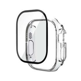 More TR Apple Watch Ultra 49 mm Zore Watch Gard + PMMA Şeffaf Kasa ve Ekran Koruyucu