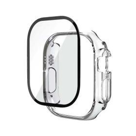 More TR Apple Watch Ultra 49 mm Zore Watch Gard + PMMA Şeffaf Kasa ve Ekran Koruyucu