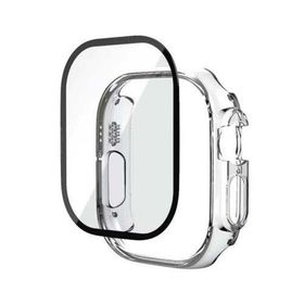 More TR Apple Watch Ultra 49 mm Zore Watch Gard + PMMA Şeffaf Kasa ve Ekran Koruyucu