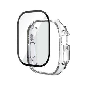More TR Apple Watch Ultra 49 mm Zore Watch Gard + PMMA Şeffaf Kasa ve Ekran Koruyucu