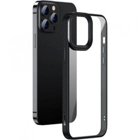 More TR Baseus Crystal iPhone 13 Pro 6.1 Jel Çerçeve Zırhlı Silikon Telefon Kılıfı