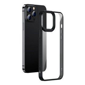 More TR Baseus Crystal iPhone 13 Pro 6.1 Jel Çerçeve Zırhlı Silikon Telefon Kılıfı