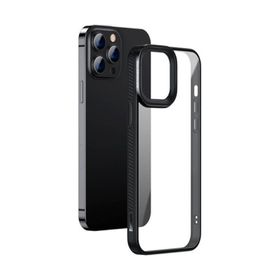 More TR Baseus Crystal iPhone 13 Pro 6.1 Jel Çerçeve Zırhlı Silikon Telefon Kılıfı