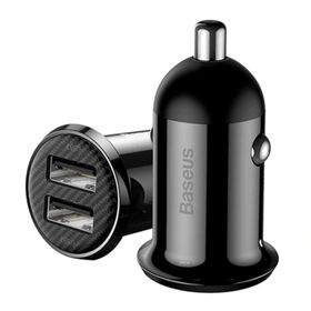 More TR Baseus Grain Pro Dual Usb 4.8A Max Çıkışlı Hızlı Araç Şarj Başlık