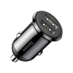 More TR Baseus Grain Pro Dual Usb 4.8A Max Çıkışlı Hızlı Araç Şarj Başlık
