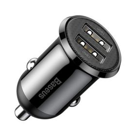 More TR Baseus Grain Pro Dual Usb 4.8A Max Çıkışlı Hızlı Araç Şarj Başlık