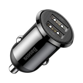 More TR Baseus Grain Pro Dual Usb 4.8A Max Çıkışlı Hızlı Araç Şarj Başlık