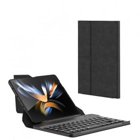 More TR Galaxy Z Fold 2 Standlı Klavyeli Kalem Bölmeli Zore Kıpta Klavyeli Kılıf