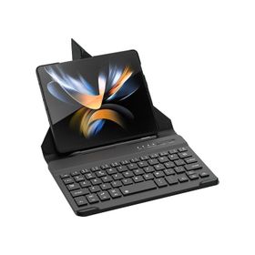 More TR Galaxy Z Fold 2 Standlı Klavyeli Kalem Bölmeli Zore Kıpta Klavyeli Kılıf