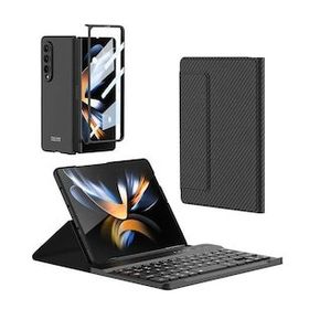 More TR Galaxy Z Fold 3 Standlı Bluetooth Klavyeli Zore Kıpta Keyboard Set Kılıf