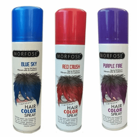 Morfose 150 ml Blue Sky+150 ml Purple Fire+150 ml Red Crush Renkli Saç Spreyi