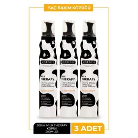 Morfose 200 ml 3 Adet Milk Therapy Saç Köpüğü