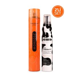 Morfose 400 ml Turuncu Saç Spreyi + 200 ml Milk Therapy Saç Köpüğü
