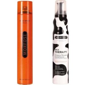 Morfose 400 ml Turuncu Saç Spreyi + 200 ml Milk Therapy Saç Köpüğü