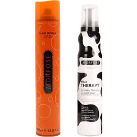 Morfose 400 ml Turuncu Saç Spreyi + 200 ml Milk Therapy Saç Köpüğü