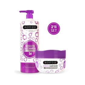 Morfose Keratin 1000 ml Keratin Şampuan + 500 ml Saç Maskesi