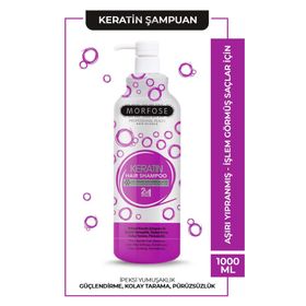 Morfose Keratin Besleyici Koruyucu Etki 1 lt Saç Bakım Şampuanı