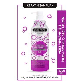 Morfose Keratin Besleyici Koruyucu Etki 1 lt Saç Bakım Şampuanı