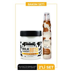 Morfose Milk Therapy Chocolate 200 ml Saç Bakım Köpüğü ve Ultra Strong Saç Spreyi