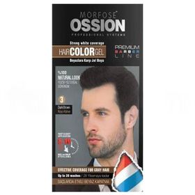 Morfose No: 3 40 ml Ossion Jel Koyu Kahverengi Erkek Saç Boyası